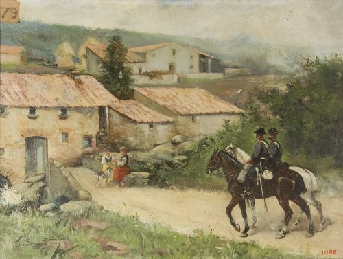 The Policeman Entering a Town, 1899, Eduardo Soria
