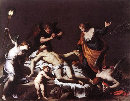 La lamentation sur le corps du Christ mort, 1617, Alessandro Turchi