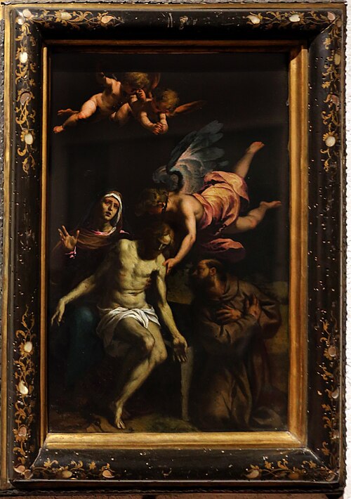 Pietá with St. Francis, , Alessandro Turchi