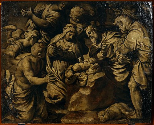 L’Adoration des bergers, , Alessandro Turchi