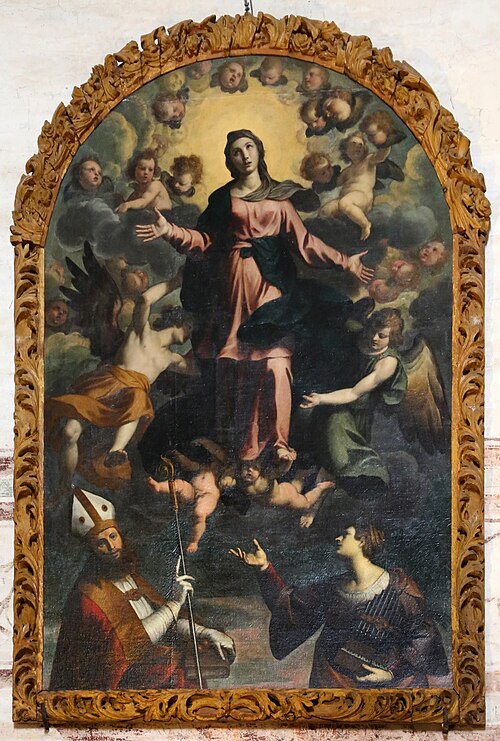 Assumption of the Saints Nicola and Cecilia, , Alessandro Turchi