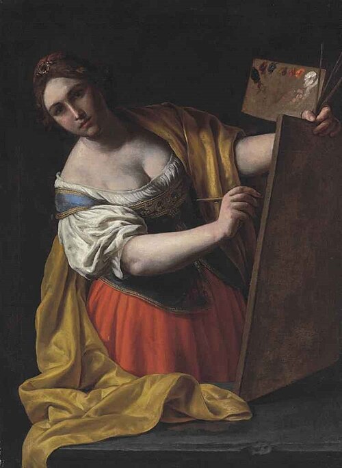 Allegory of painting., 1650, Alessandro Turchi