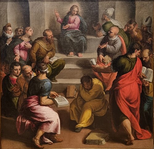Jésus parmi les docteurs, , Alessandro Turchi