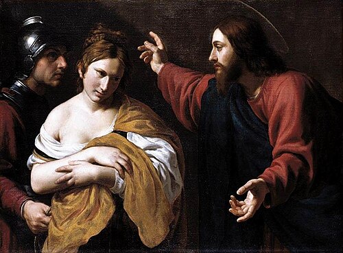 Christ and the Woman Taken into Adultery, 1619, Alessandro Turchi