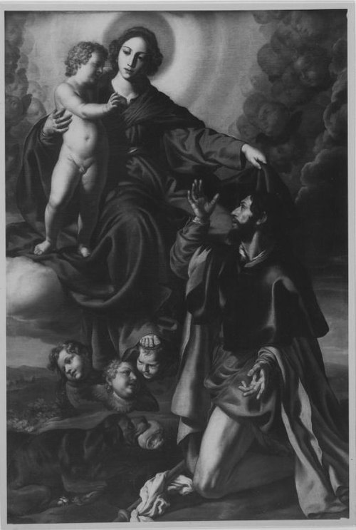 Madonna mit Kind und dem hl. Rochus, , Alessandro Turchi