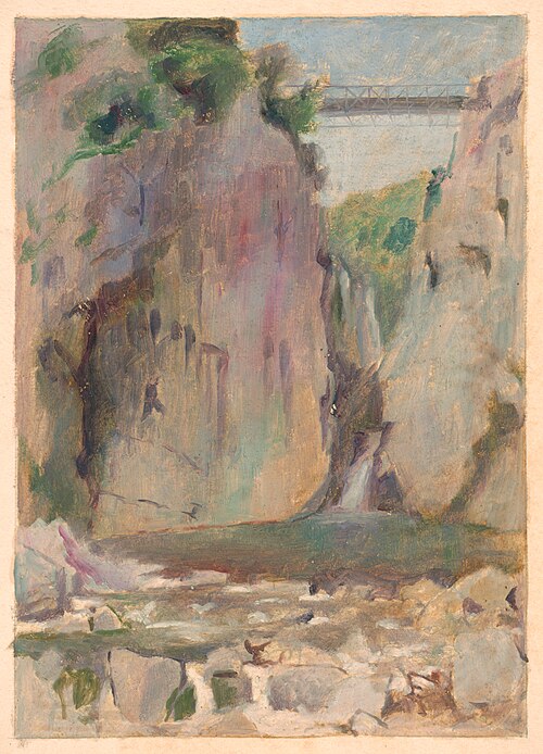 Landscape with a Waterfall, 1901, Dezider Czölder