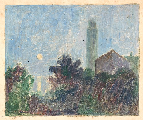 Landscape with a Church, 1901, Dezider Czölder