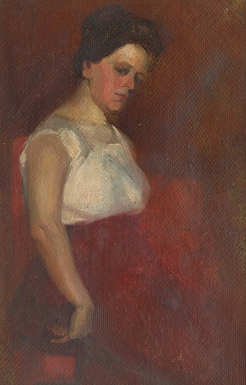Study of a Seated Woman, 1890, Ľudovít Pitthordt