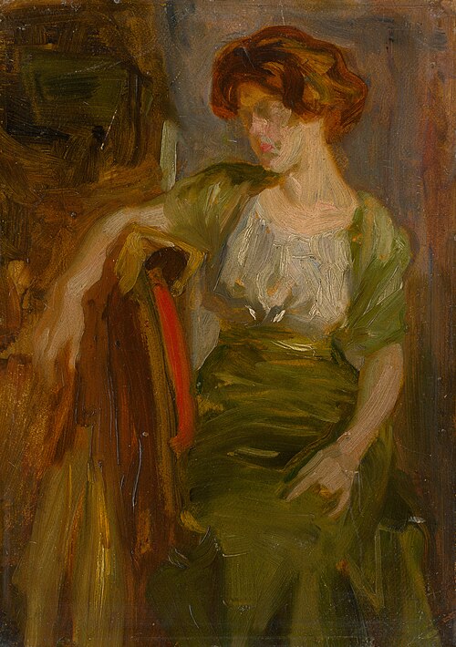 Study of a Seated Woman, 1890, Ľudovít Pitthordt