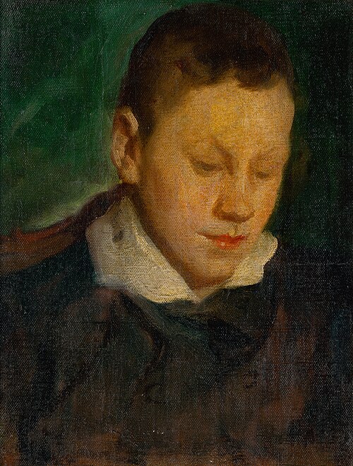Head of a Boy, 1880, Ľudovít Pitthordt