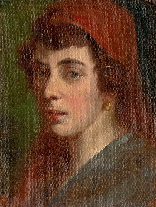 Woman's Head, 1920, Ľudovít Pitthordt