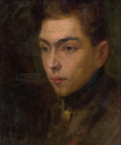 Head Study of a Young Man, 1880, Ľudovít Pitthordt