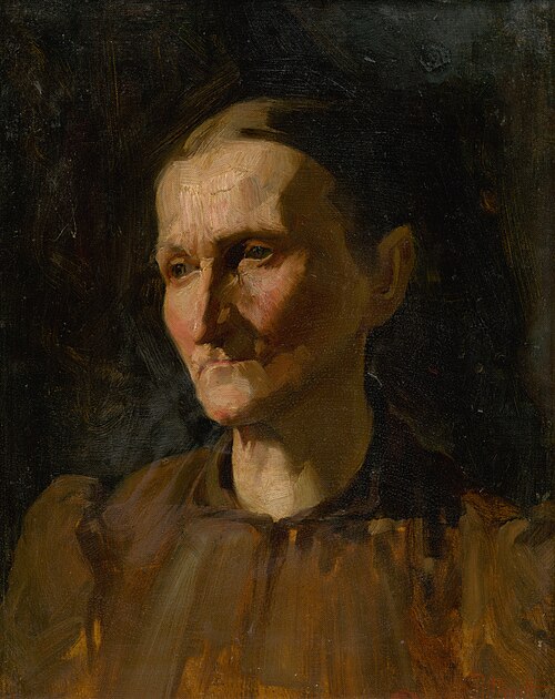 Štúdia ženskej hlavy, 1920, Ľudovít Pitthordt