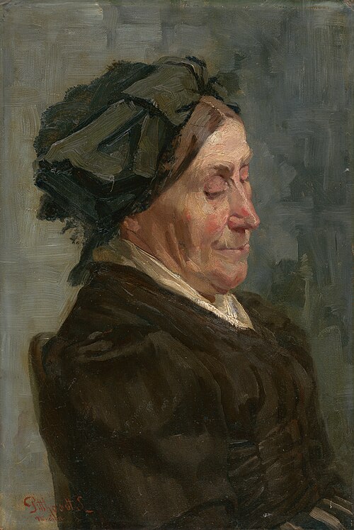 Štúdia sediacej ženy, 1880, Ľudovít Pitthordt