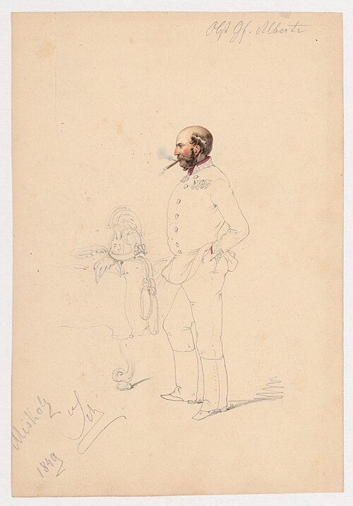 Man with a Cigar, 1849, Friedrich Carl von Scheidlin