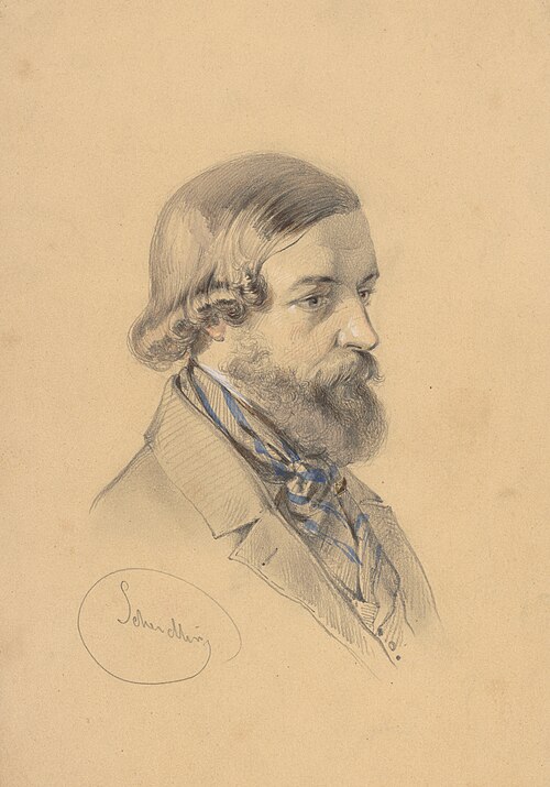 Study of a Bearded Man, 1837, Friedrich Carl von Scheidlin
