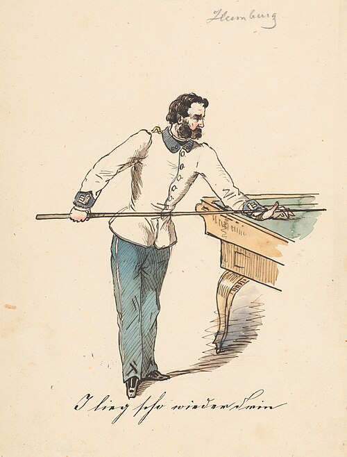 Billiard, , Friedrich Carl von Scheidlin