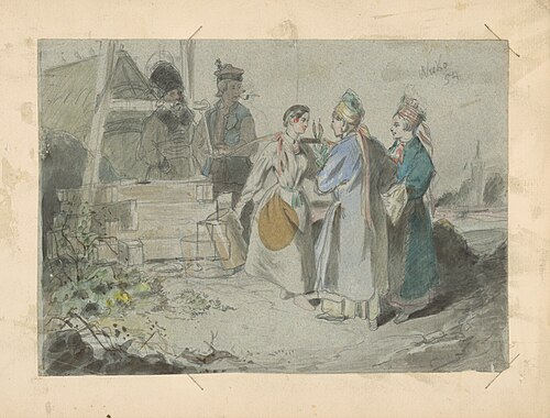 Meeting at a Well, 1854, Friedrich Carl von Scheidlin