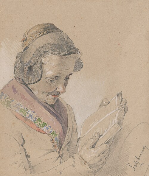 Woman with a Book, , Friedrich Carl von Scheidlin