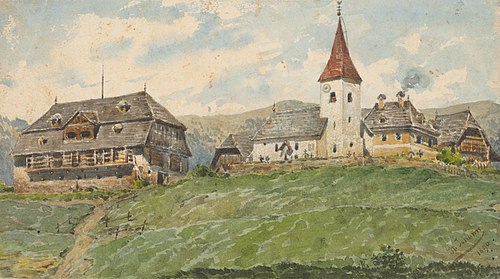 View of St. Johann, , Friedrich Carl von Scheidlin