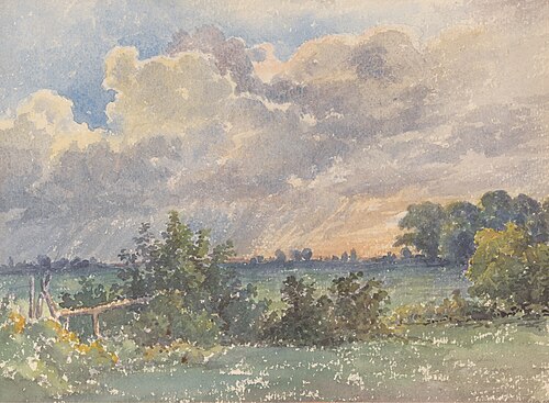 Landscape during Sunset, , Friedrich Carl von Scheidlin