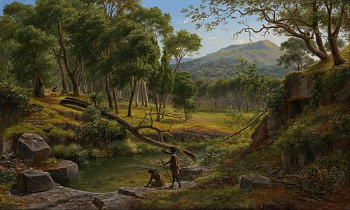 Warrenheip Hills near Ballarat, 1854, Eugene von Guérard