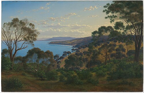 Dandenong Ranges from ?Beleura?, 1870, Eugene von Guérard
