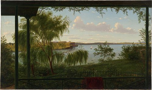 From the verandah of Purrumbete, 1858, Eugene von Guérard