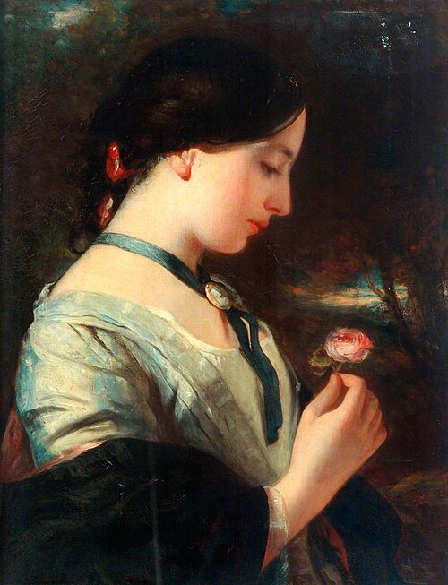 An English Rose, 1860, Charles Baxter