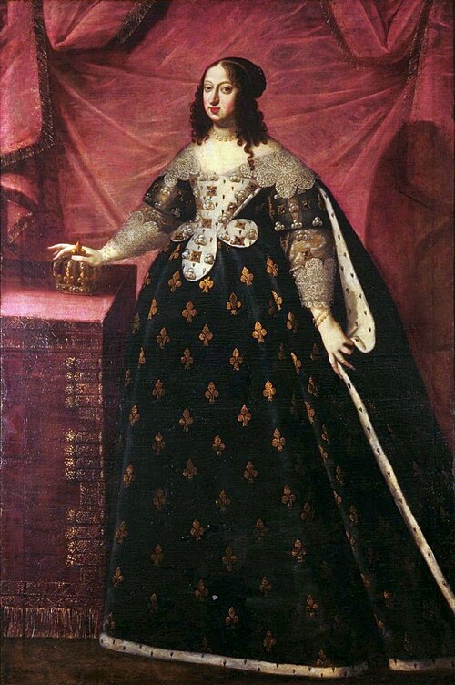 Portrait d'Anne d'Autriche., 1645, Charles Beaubrun