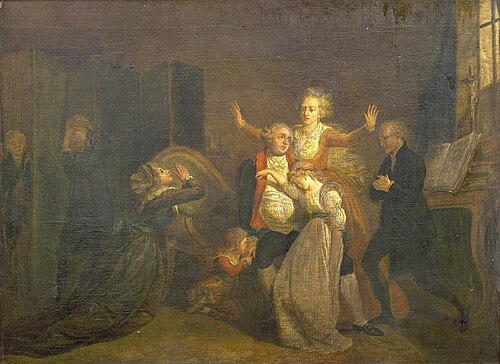 The last moments of Louis XVI, 1793, Charles Benazech