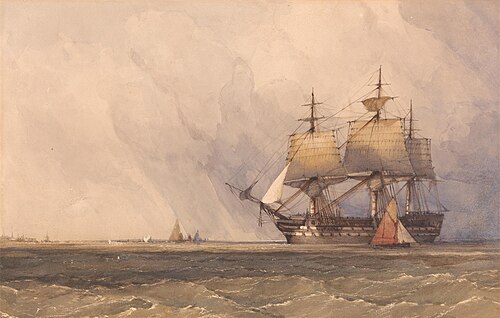 Coast Scene with Shipping, , Charles Bentley