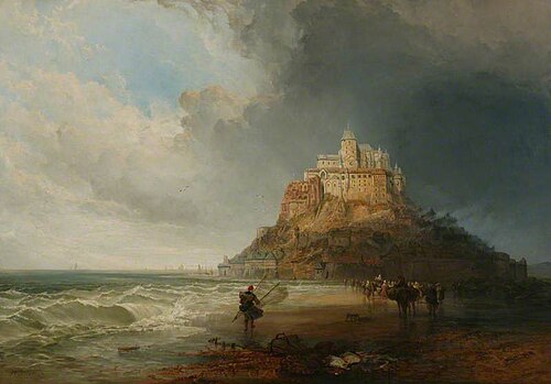 Mont St Michel, 1854, Charles Bentley