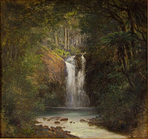 Hunua Falls, 1903, Charles Blomfield