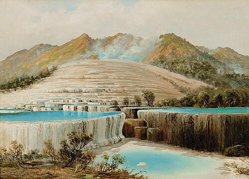 White terraces, 1913, Charles Blomfield
