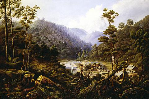Bush Mill, Whatipu, 1881, Charles Blomfield
