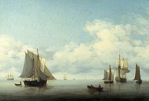 Seascape with Shipping, , Charles Brooking