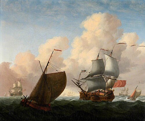 English Men o' War with Shipping, , Charles Brooking