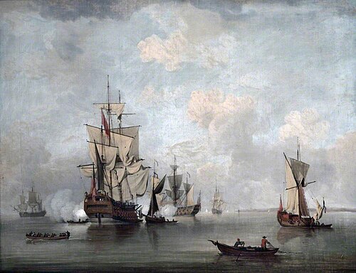Men of War Firing, , Charles Brooking