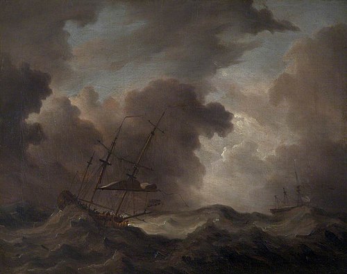 Schooner in a Storm, 1751, Charles Brooking