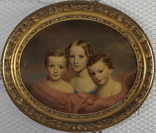 Mary Louise, Clifford, and Frederick Trask, , Charles Cromwell Ingham