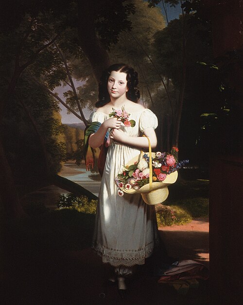 Little Girl with Flowers (Amelia Palmer), 1830, Charles Cromwell Ingham