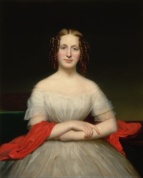 Portrait of Fidelia Marshall, 1840, Charles Cromwell Ingham