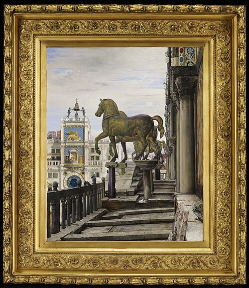 The Bronze Horses of San Marco, Venice, 1876, Charles Caryl Coleman