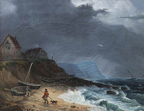 Sheringham Beach, 1794, Charles Catton the younger