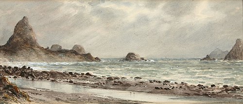 The Sugar Loaves, New Plymouth, , Charles Decimus Barraud
