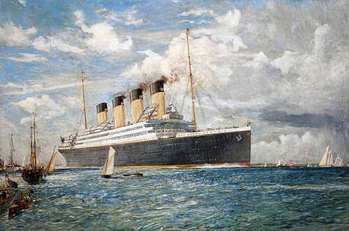 White Star Liner ‘Britannic’, 1914, 1914, Charles Dixon