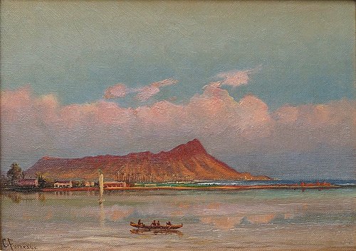 Waikiki with a view of Diamond Head, 1885, Charles Furneaux