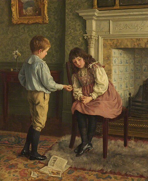 The Peace Offering, 1885, Charles Haigh Wood