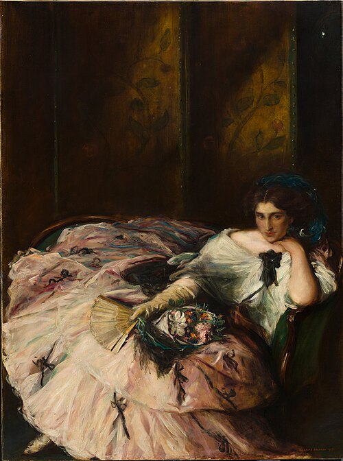 Souvenir of an "International Ball" (Portrait of Miss Kathleen Bruce), 1907, Charles Haslewood Shannon